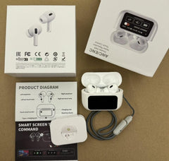 Display With Touch Airpods Pro 2 White