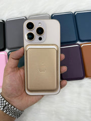 IPhone Magsafe Leather Wallet Case with Magsafe Animation