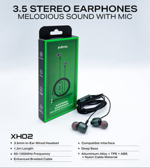 3.5 STEREO EARPHONES MELODIOUS SOUND WITH MIC
