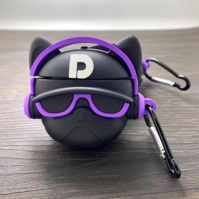 DOG FACE PURPLE Airpods Pro / Airpods Pro 2 Silicon Case