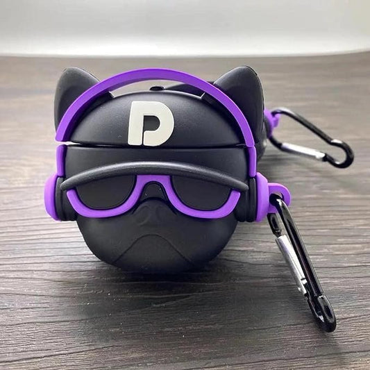 DOG FACE PURPLE Airpods Pro / Airpods Pro 2 Silicon Case