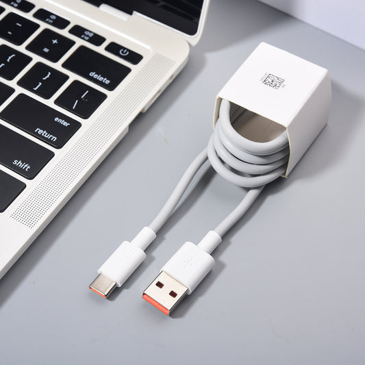 18W USB Charger - White with Type C Charging Cable