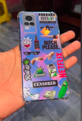 Transparent Acrylic Case Roll UP For iPhone