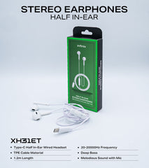 STEREO EARPHONES HALF In EAR