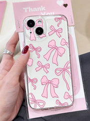 -Transparent Bow Collection-Case Available For all Phone Models