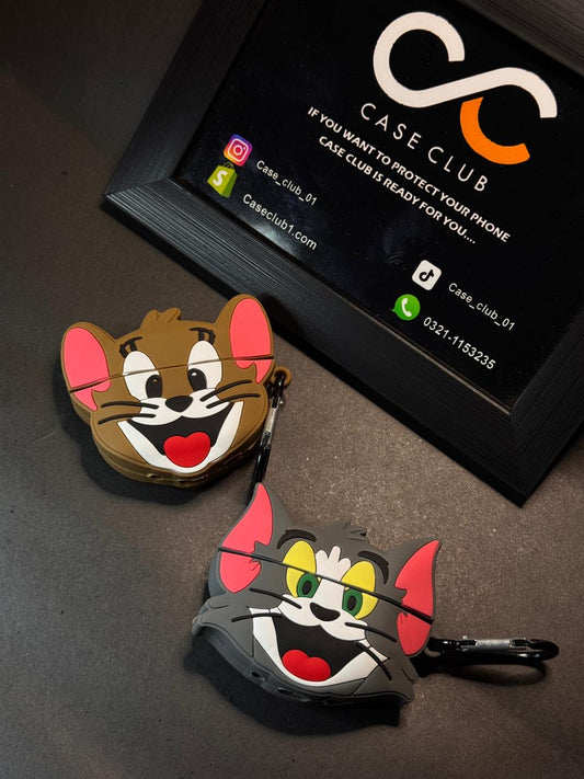 Tom & Jerry Airpods Pro / Airpods Pro 2 Silicon Case