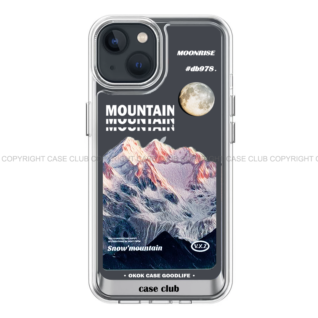 Transparent Acrylic Case Mountain For iPhone