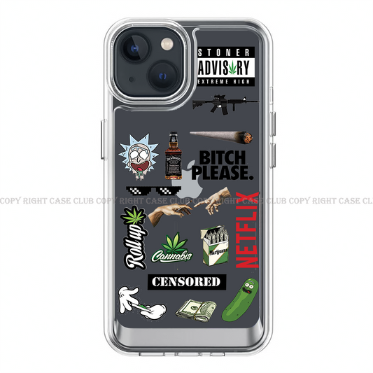 Transparent Acrylic Case Roll UP For iPhone