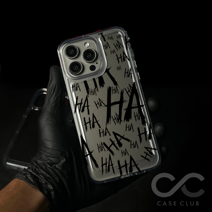 Transparent Acrylic Case HAHAHA For iPhone